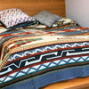 EXTRA LARGE SOFT & WARM ALPACA WOOL BLANKET 75x90" NATIVE SOUTH AMERICAN PATTERN