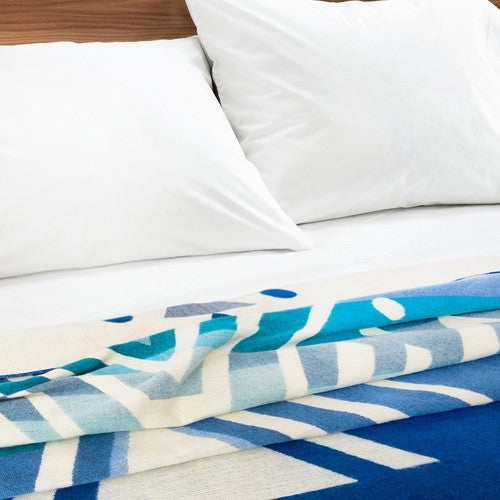 EXTRA LARGE THICK SOFT &amp; WARM ALPACA WOOL BLANKET 94x79" AZTEC GEOMETRIC PATTERN